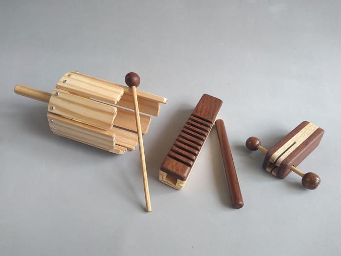 Kit 3 Instrumentos de Percussão